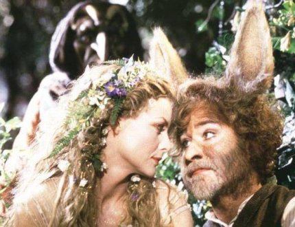 Michelle Pfeiffer and Kevin Kline star as Titania and Bottom (respectively) in William's Shakespeare's "A Midsummer Night's Dream."